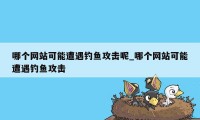 哪个网站可能遭遇钓鱼攻击呢_哪个网站可能遭遇钓鱼攻击