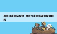 黑客攻击网站视频_黑客打击网络漏洞视频网站