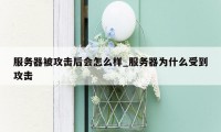 服务器被攻击后会怎么样_服务器为什么受到攻击