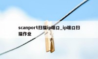 scanport扫描ip端口_ip端口扫描作业