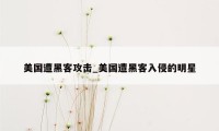 美国遭黑客攻击_美国遭黑客入侵的明星