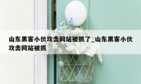 山东黑客小伙攻击网站被抓了_山东黑客小伙攻击网站被抓