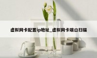 虚拟网卡配置ip地址_虚拟网卡端口扫描