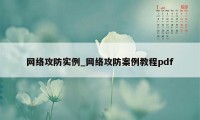 网络攻防实例_网络攻防案例教程pdf