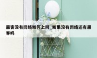 黑客没有网络如何上网_如果没有网络还有黑客吗