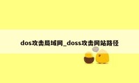 dos攻击局域网_doss攻击网站路径