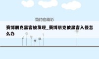 赛博朋克黑客被发现_赛博朋克被黑客入侵怎么办