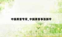 中国黑客专家_中国黑客事张振宇