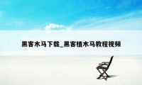 黑客木马下载_黑客植木马教程视频